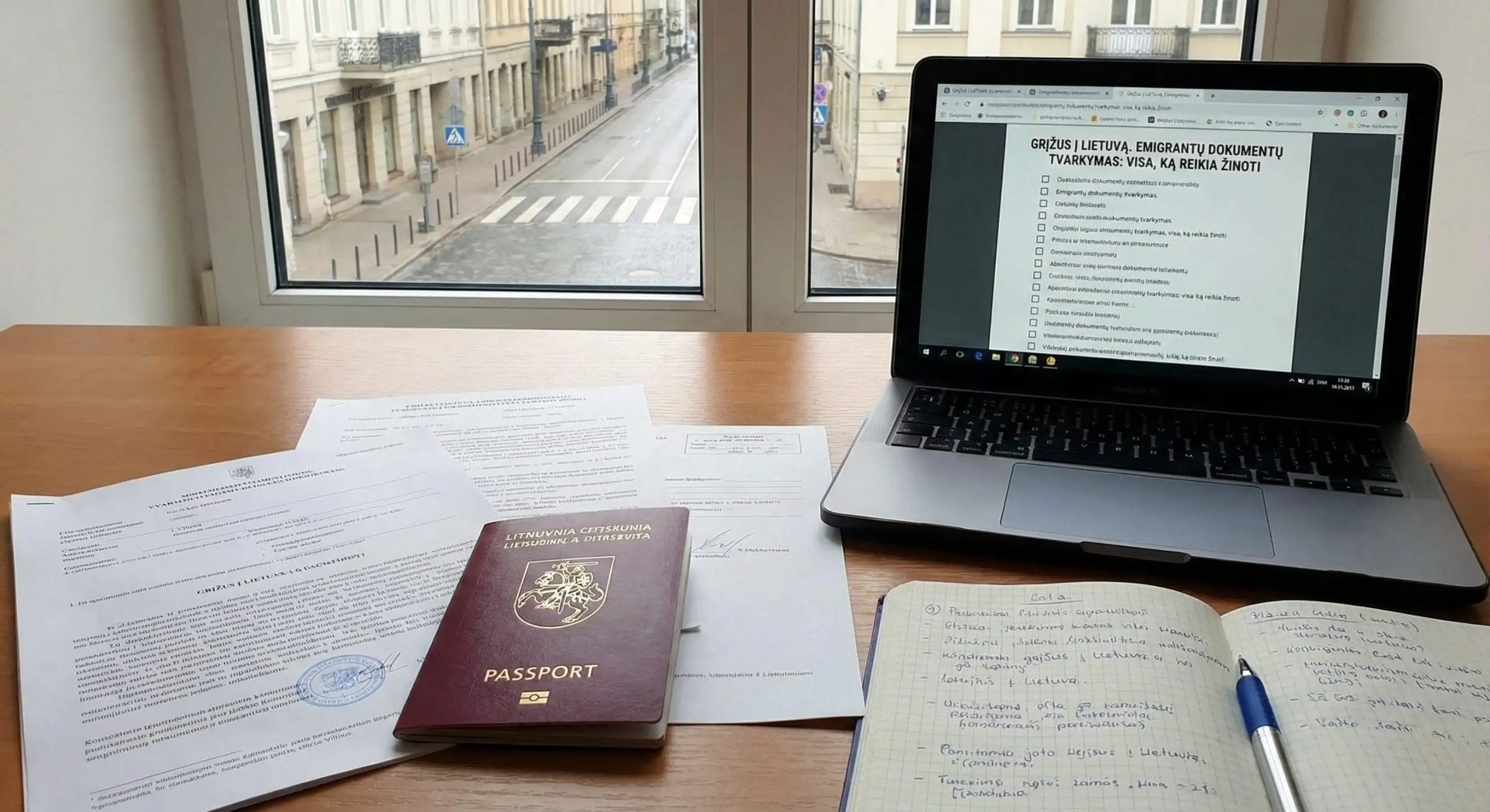 Grįžus į Lietuvą. Emigrantų dokumentų tvarkymas: visa, ką reikia žinoti